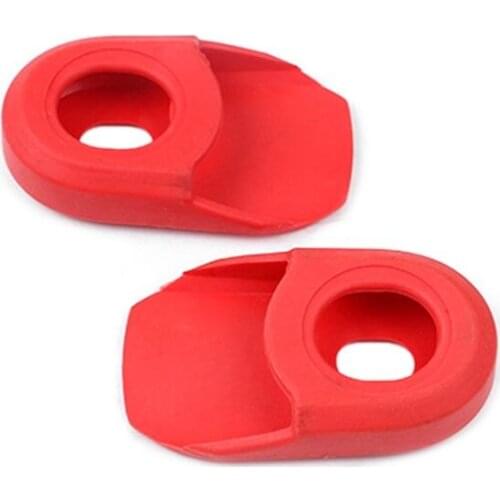 2pcs Bicycle Road Bike Fixed Gear Carbon Fiber Crankset Crank Protector Case Cover Cap