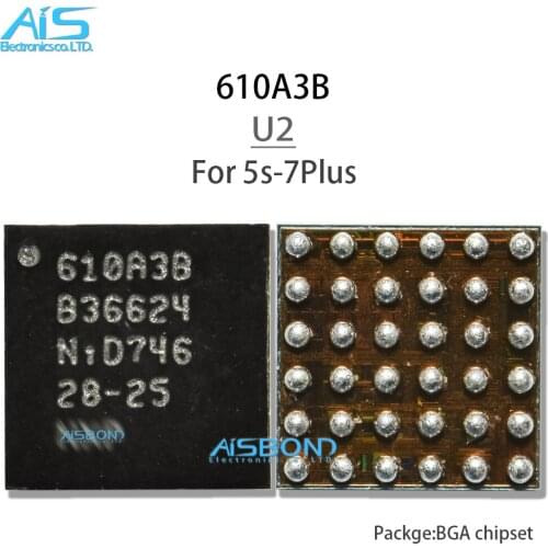 10pcs U2 Charging iC 610A3B for iPhone 7 Plus 7P 7G Charger ic 1610A3B Chip U4001 36Pin on Board Ball Repair Parts