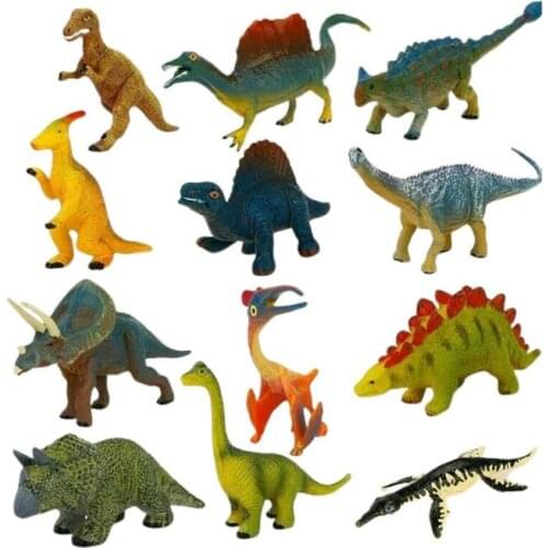 12pcs Mini Animal World Zoo Animal Model Figure Action Toy Set Cartoon Simulation Animal Lovely Plastics Collection Toy For Kids