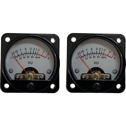 2pcs Analog VU Meter Panel Kit DB Decibel / Level Backlit CQ-45W