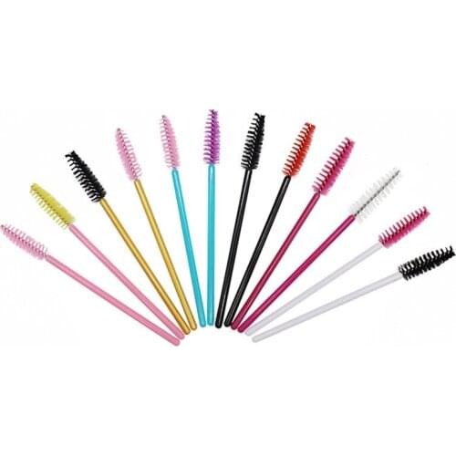 200Pcs/Pack Disposable Micro Eyelash Brushes Mascara Applicator Wand Brushes Comb Eyelash Brushes Makeup Tool Kit
