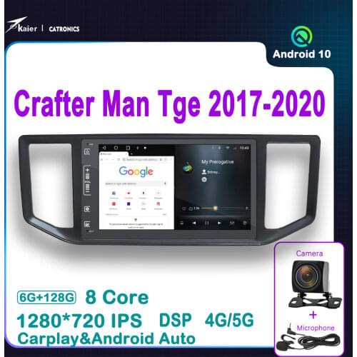 DSP OCTA CORE Car Stereo Radio Multimedia for Volkswagen Crafter Man Tge 2017 2018 2019 2020 Video-player 4G/5G Internet