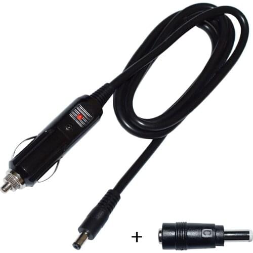 DC 5.5×2.1mm Car Charger Power Supply Cord 12v -24v 4.92FT Cigarette Lighter Male Plug to DC Connector 5521mm Cable