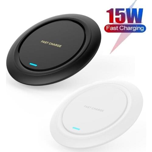 10/15W Wireless Chargers Qi Fast Charger Pad For iPhone 12ProMax Huawei Xiaomi Samsung USB Phone Charging Dock Wireless Charger