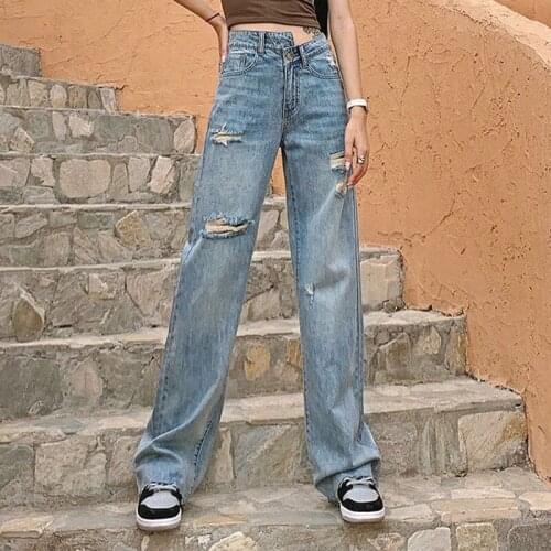Chin.Sweety Womens High Jeans