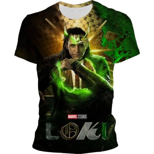 Marvel Loki 3D Print Mens T-shirt Summer Harajuku Style Women Oversized T Shirt Short Sleeve Streetwear Boy Girl Kids Clothing