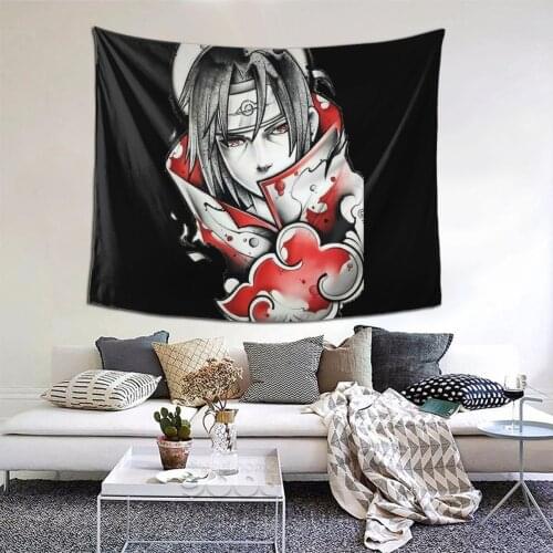 Akatsuki (7) Tapestry Anime Cartoon Kawaii Tapestry Wall Bedspread Bohemian Psychedelic Decor Blanket For Bedroom Dorm