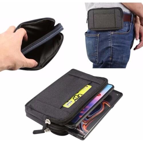 Hook Loop Waistband Belt Phone Case Bags Pouch For Galaxy S8 S9 Plus/Note9/Note 8/Note edge/A8+ A8(2018)/Note 5