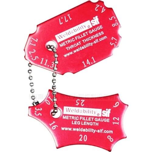 Welding Gauge Key Pocket Accurate Weld Detection Scale Regulation Welding Inspection Weld Fillet Gauges