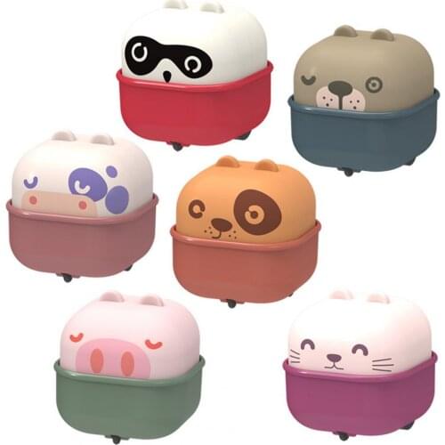 Car Model Lovely Animal Shape ABS Material Kids Cartoon Car Toy for Gift