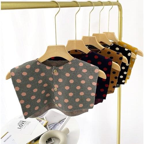 Fashion Detachable Collar Button Fake Collar for Women Removable False Shirt Collars Scarf Shawls Blouse Tops Decorative