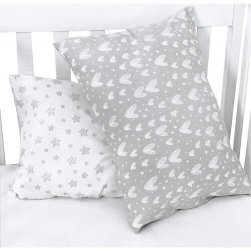 New Baby Pillowcase Ultra Soft Cotton Kids Toddler Cot Bed Sleeping Pillow Cover Envelope Style Travel Pillowcase for Girls Boys
