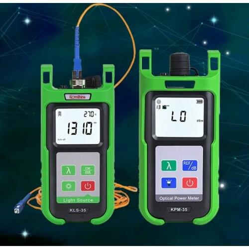 New KPM-35 Optic fiber power meter FTTH fiber cable tester and Singlemode Fiber Optical Light Source KLS-35