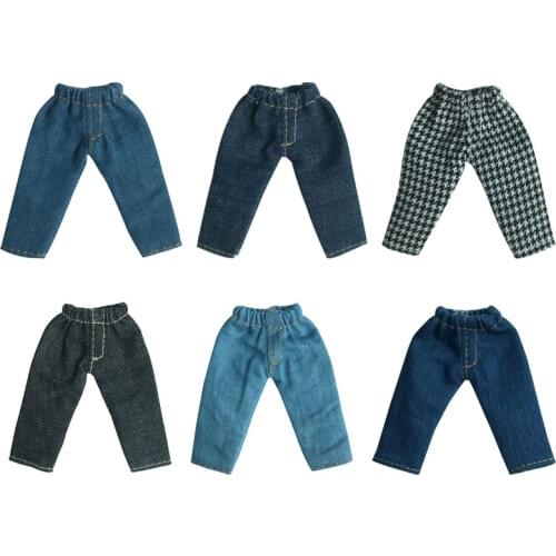 Ob11 baby jeans trousers 1/12 bjd baby clothes BJD beautiful knot pig GSC clay doll clothes doll accessories