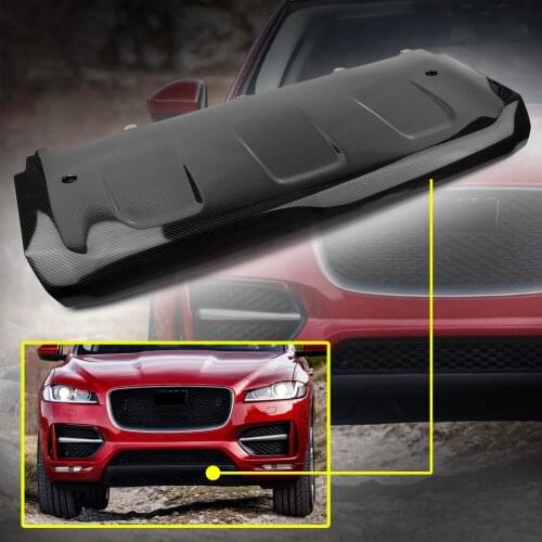 Car Front Bumper Skid Plate Cover ABS Carbon Fiber Style Protector Guard For Jaguar F-PACE R-SPORT X761 2016 2017 2018 2019 2020