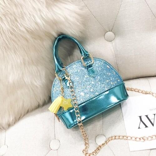 Luxury Handbags Women Bags Designer Diamond Shoulder Crossbody Bags Chains Mini Shell Bag Ladies Girls Cute Sequins Clutch Purse