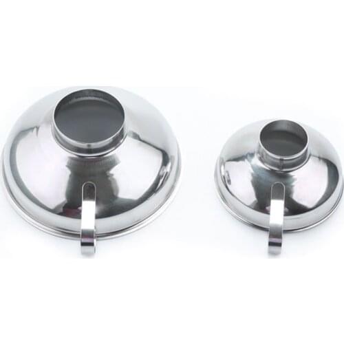 Stainless Steel Wide Mouth Funnel for Beans Jam Food Powder Kitchen Gadgets GQ