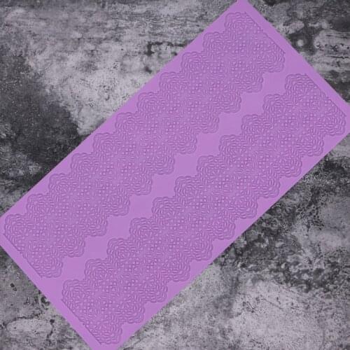 Silicone Mold Cake Lace Mold Flower Fondant Molds Cake Decorative Silicone Lace Mat Cake Decorating Tools Baking