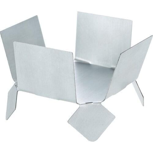 Camping Stove Plate Pot Holder Plate Folding Stainless Steel Pot Holder Plate with Tray Solid Fuel Alcohol Stove Burner