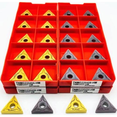 TNMG220408 HM NC3020 TNMG220404 HM PC9030 High quality original carbide inserts cutting tools for machining steel partsTNMG