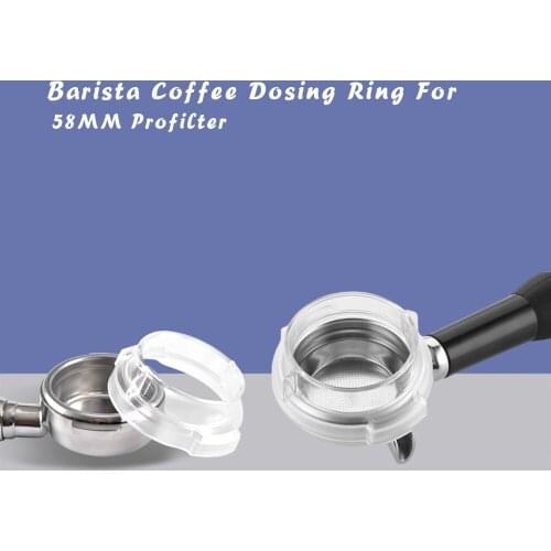 58MM New Intelligent Dosing Ring For Brewing Bowl Coffee Powder Espresso Barista Profilter For 58MM Profilter Coffee Tamper
