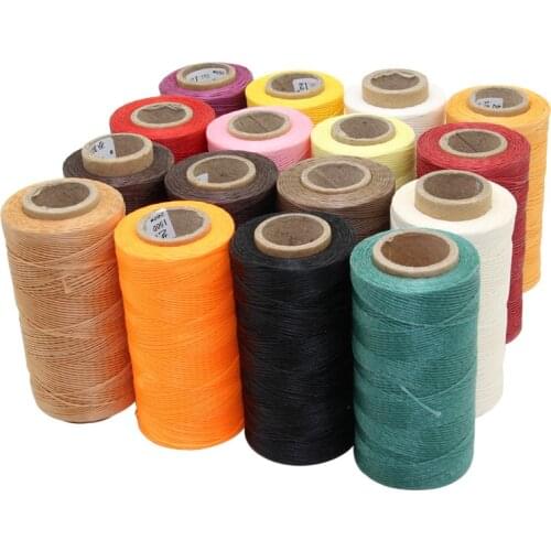 1PC 260M 150D 0.8MM Leather Waxed Thread Cord for DIY Handicraft Tool Durable Flat Hand Stitching Thread Flat Waxed Sewing Line