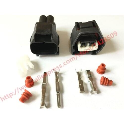 10 Set 7283-7023-10 Auto 2 Pin Female Male Crank Sensor Wire Harness Waterproof Connector For Lexus Toyota