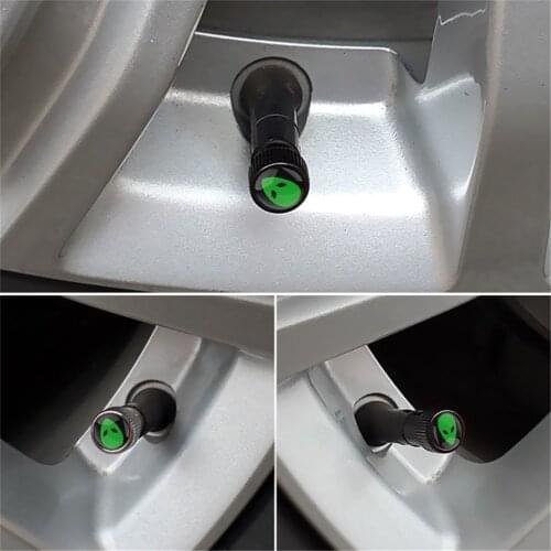 4pcs Anti Theft Alien Car Tyre Tire Valve Caps for Renault Captur Sport Megane 4 2 Fluence Wheel Air Valve Stem Caps Accessories