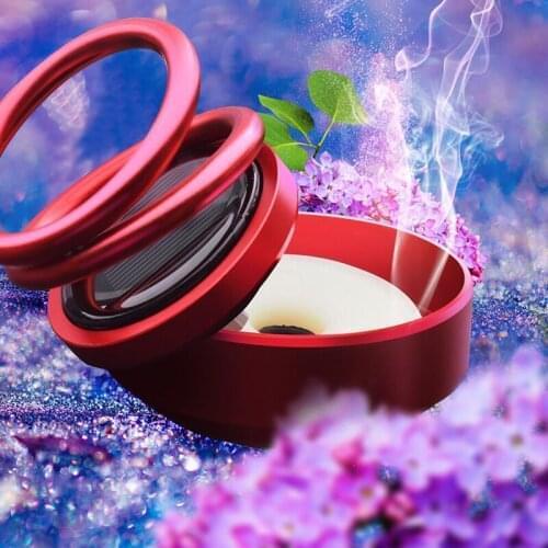 Solar Auto Rotating Car Perfume Auto Accessory Decoration Ornament For Ford Focus 2 3 4 MK2 MK3 MK4 kuga Ecosport Fiesta