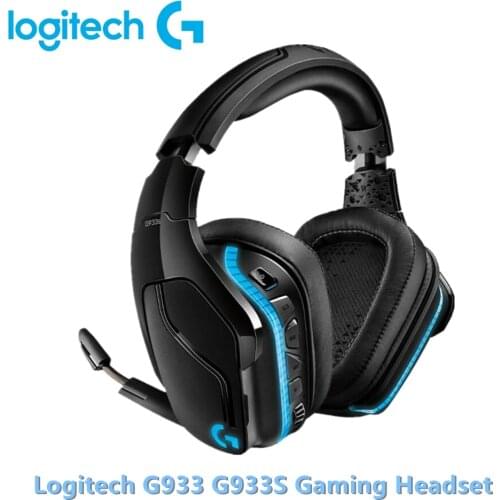 Logitech G933 / G933S Wireless 7.1 RGB Gaming Headset Multi-Platform DTS Headphone X Dolby Headphone Wired Wireless for PC Gamer