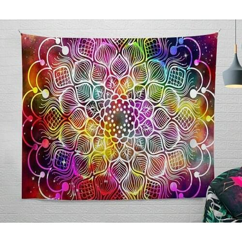 Bohemia Tapestry Vintage Exotic Summer Mandala Frame for Bedroom Photography Wall Decor
