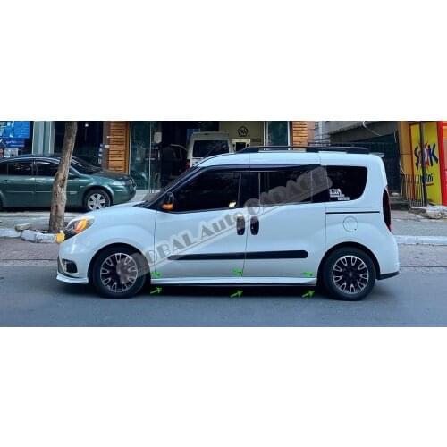 For Fiat Doblo Side Skirts 2015-2021 Sill Trim Car Styling Auto Accessory Universal Spoiler Mud Flaps Lip Splitter Bumper Doors