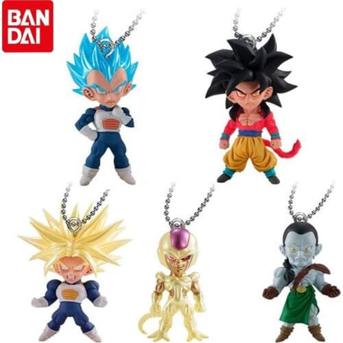 Bandai Genuine Gashapon Dragon Ball Super Z UDM BURST 44 Series Pendant Keychains Model Toys Son Goku Vegeta IV Cooler Android