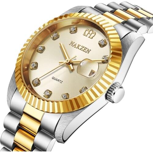 2020 Top Brand NAKZEN Luxury Mens Watch 30m Waterproof Date Clock Male Sports Watches Men Quartz Wrist Watch Relogio Masculino