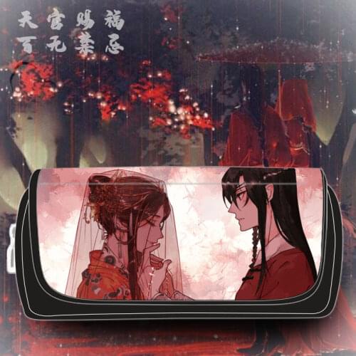 Anime Tian Guan Ci Fu Hua Cheng Xie Lian Pencil Case Pen Bag Fashion Cartoon Student Stationery Pencil Box Xmas Gift Cosplay