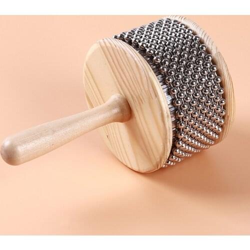 HOT Wooden Cabasa Percussion Band Student Children Kid Instrument Pop Hand Shaker Percussion