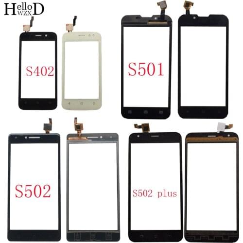 Mobile Touch Screen Digitizer For Ark Benefit S402 S501 S502 S502 Plus Touch Screen Front Glass Lens Sensor 3M Glue Wipes