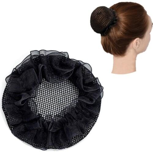 Elastic Hair Bands Hairnets Good Quality Mesh Weaving Black Wig Hair Net Making Caps Dount Bun Maker Dancing Hair Accessories