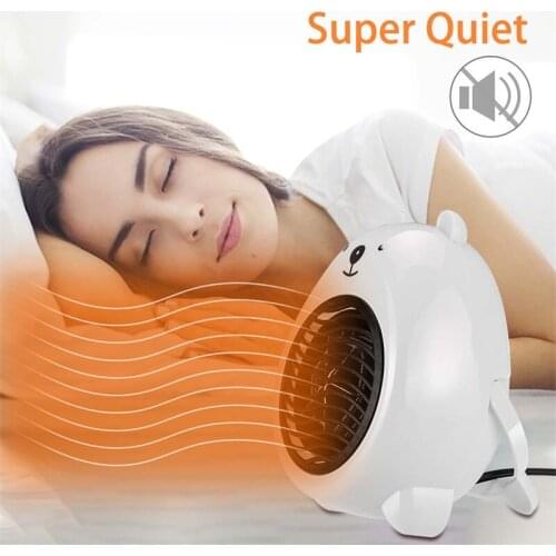 Electric Heater Mini Fan Warmer Portable Desktop Quiet Heaters Warm Winter for Car Office Fast Heat Calefactor Electric QN27