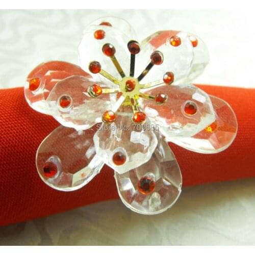 Napkin ring, crystal napkin holder