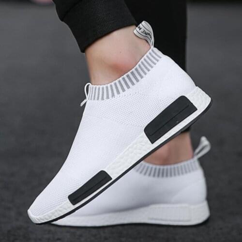 Ens Sock Sneakers Slip-on Comfortable Breathable Walking Jogging Shoes for Men Light Men Shoes Zapatillas De Deporte Plus 46