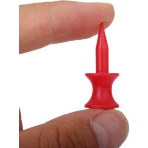 HOT Sell 100Pcs Golf Ball Tees SN010 3cm - Red Double-deck Golf Tee