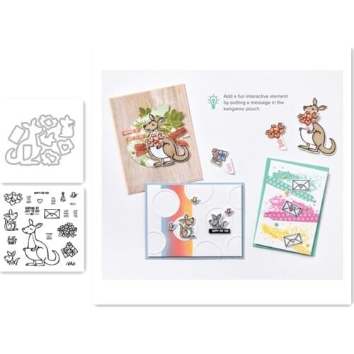 Kangaroo Metal Cutting Dies And Stamps Stencils For DIY Scrapbooking Die Cuts Paper Craft Dies For Card Making 2021 New Dies