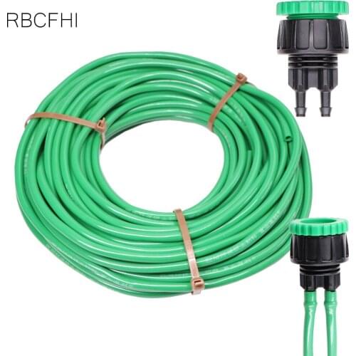 RBCFHl 4/7mm Watering New PVC Garden 1/4'' Tubing Pipe to 1/2''&3/4'' Connector Fit Plants Irrigation System Greenhouse Kit