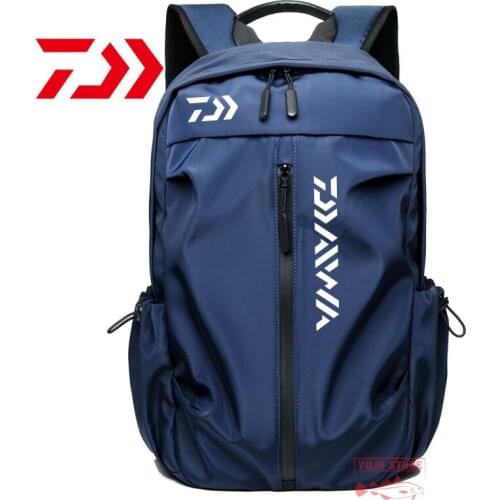 2021 New Daiwa Shoulders Fishing Bags Men Women Waterproof Leisure Multi Function Outdoor Sports Mountaineering Bag Fishing Bag