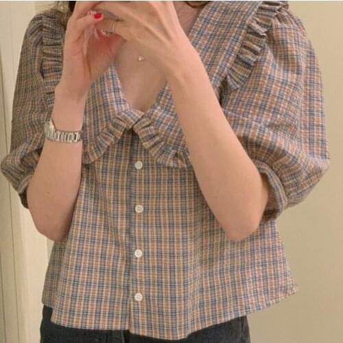 New Embroidery Lace Transparent Womens Blouses Summer Tops Femme Casual Women Shirt Short Sleeve Girls Blouse Plus Size Blusas