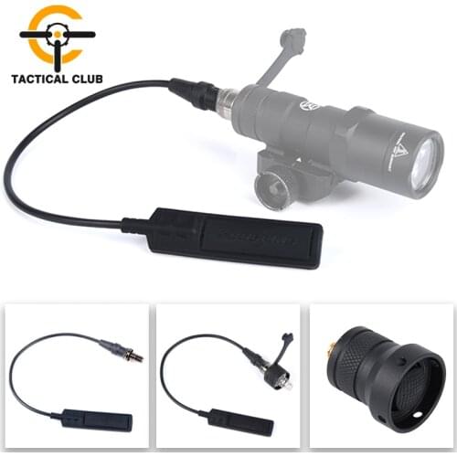 Airsoft Tactical Flashlight Remote Controler Remote Switch For M300 M600 Sereis Scout Light Long Switch Button Accesseries