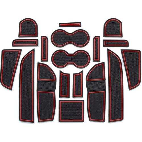 For GEELY ATLAS Proton X70 2017 2018 2019 Emgrand X7 Sport Interior Door Pad Cup Holders Non-slip mats Pack of 18pcs