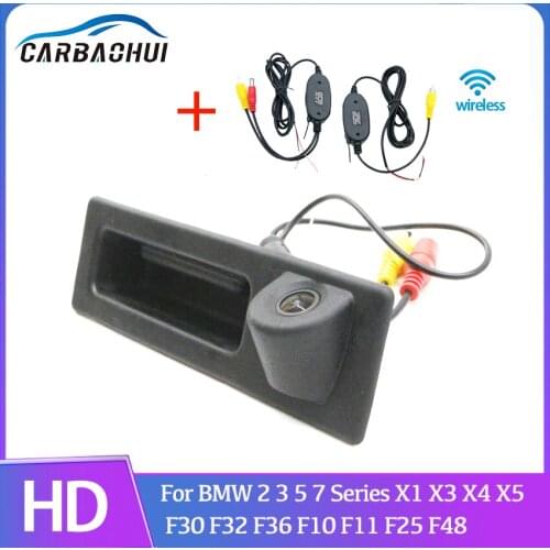 Trunk Handle 1080P HD CCD Car Rear View Camera For BMW 2 3 5 7 Series X1 X3 X4 X5 F30 F32 F36 F10 F11 F25 F48 Parking Reverse