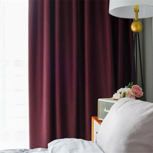 European Style Curtains for Living Dining Room Bedroom Modern Precision Solid Color Multicolor Curtains product customization